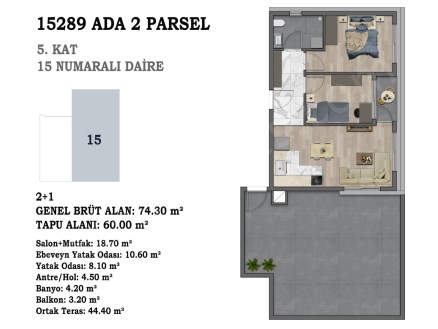 Oba bölgesinde yapım aşamasında olan birinci sınıf kompleks, daireler 95 236 m2.
