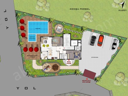 Çıplaklı bölgede lüx sitede 3+1, 4+1, 6+1 daireler