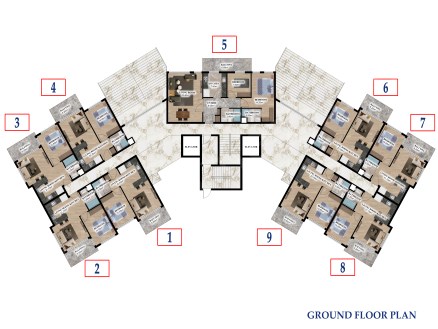 Demirtaşta yeni residence, 1+1, 2+1, 49 118m² arasında daireler.
