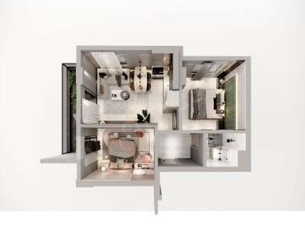 New projekt is located in Oba, Alanya,  close to the beach and right in the city center