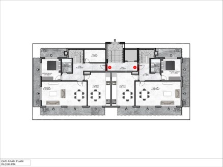 Oba bölgesinde denize 3 km mesafede özel proje