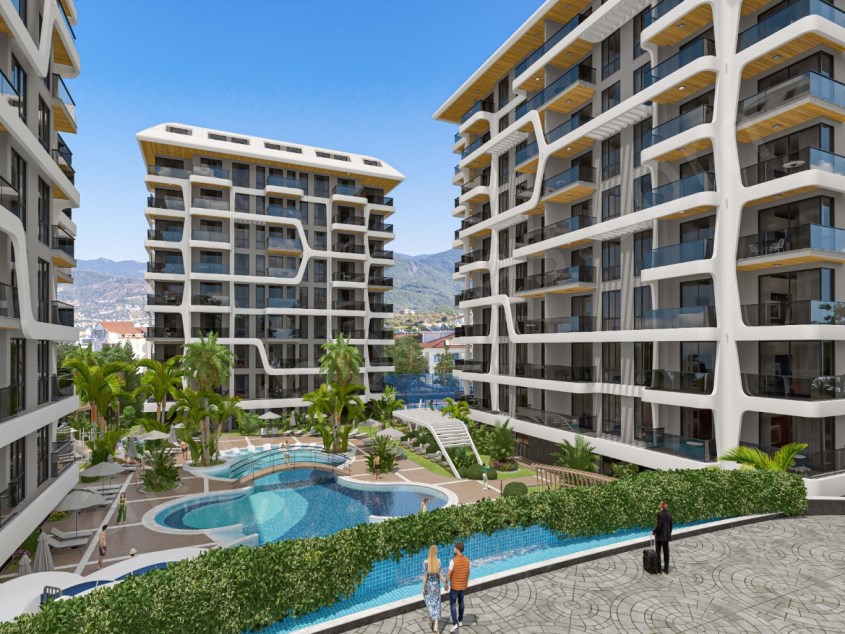 Satışlar başladı! Bir konut kompleksinin yeni yatırım projesi   Alanya, Payallar bölgesi