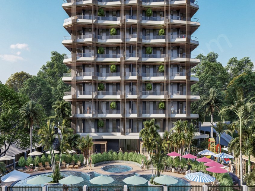 New project of an elite cottage complex in Turkler