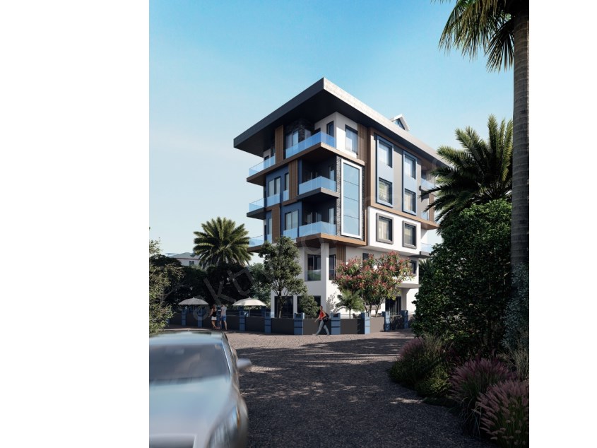 Alanya Obada yatırım projesi: daireler 1+1, 2+1, 58 124m².