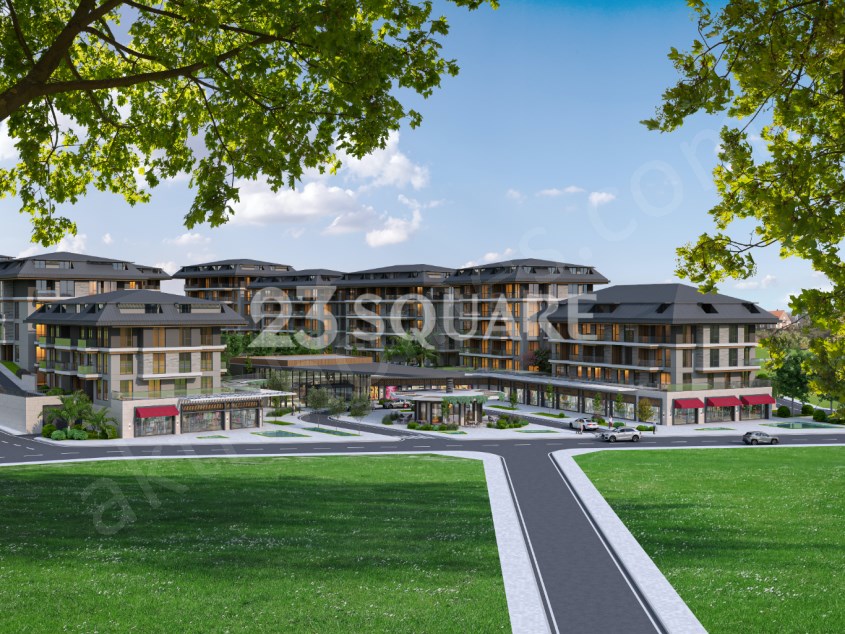 Neues Projekt eines Elite-Cottage-Komplexes in Türkler