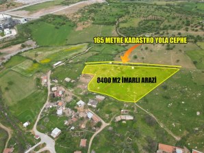 ÇINARKÖYDE SATILIK 8400 M2 İMARLI ARAZİ
