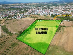 BAYRAMİÇ MERKEZDE SATILIK 31 DÖNÜM İMARA SINIR YATIRIMLIK ARAZİ