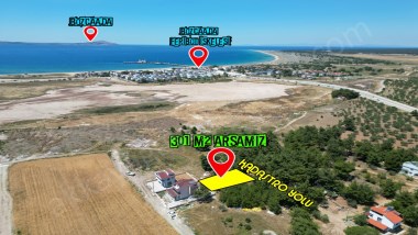 GEYİKLİ SAHİLDE SATILIK FERİBOT İSKELESİNE YAKIN 301 M2 ARSA