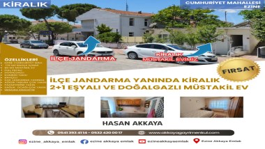 EZİNE İLÇE JANDARMA YANINDA KİRALIK DOĞALGAZLI MÜSTAKİL EV