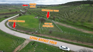 AKKÖYDE SATILIK ASFALT ÜSTÜ 601 M2 BAHÇE 
