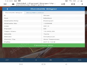 SİVAS ESENYURTTA YATIRIMLIK ARSA 