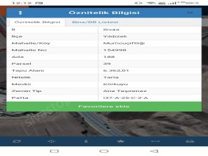  SİVAS SICAK ÇERMİK KARŞISINDA SATILIK TARLA