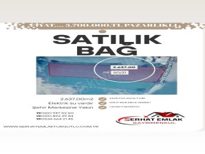 TURGUTLU SATILIK BAĞ  8. MINTIKADA 2.637.00M2 ASFALT DİBİ ELEKTRİK SU VARDIR HEPSİ RESMİ 