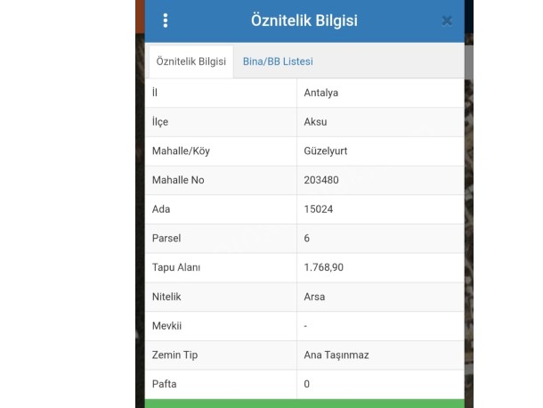 ANTALYA AKSU GÜZELYURT TİCARİ+KONUT KAT KARŞILIĞI 