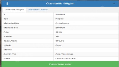 KEPEZ AYDOĞMUŞTA SATILIK ARSA 