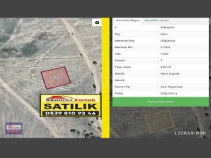 ESKİŞEHİR ALPU SÖĞÜTÇÜK,DE SATILIK KONUT İMARLI 450m2 ARSA