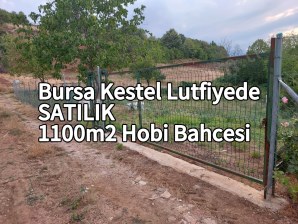 BURSA KESTEL LÜTFİYEDE SATILIK 1100m2 KÖŞE MÜ.PARSEL HO.BAHÇESİ
