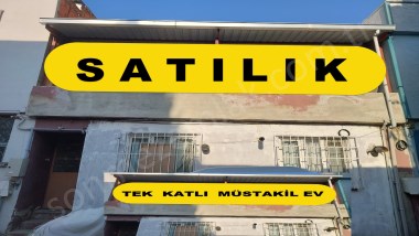 BURSA OSMANGAZİ FATİH MH SATILIK TEK KATLI 85m2 2+1 MÜSTAKİL EV 