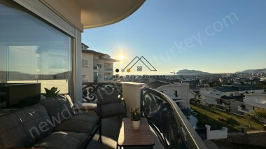 EXCLUSIVE CORNER APARTMENT WITH 180° PANORAMIC VIEWS IN ALANYA/OBA – SEA, CASTLE & MOUNTAINS  EV