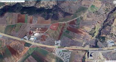 TÜVTÜRK YAKINI KÖŞE PARSEL 9202M2 İMAR SINIRI SATILIK TARLA 