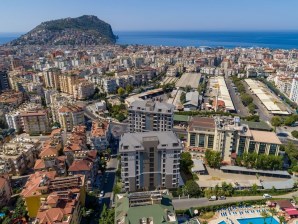 1+1 ALANYA DA SATILIK DAİRE MERKEZDE FULL EŞYALI ROYAL TOWERS REZDANCE