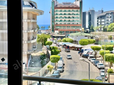 ALANYA OBA DA DENİZ MANZARALI SATILIK DAİRE 1+1 65M2 DENİZE 200 METRE 