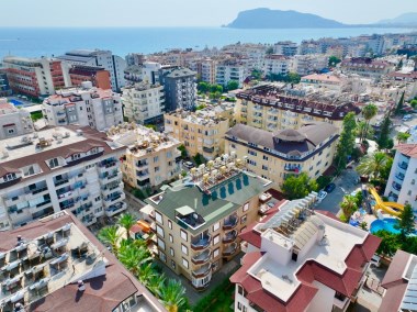 ÇOK UYGUN ALANYA OBA SATILIK 1+1 70M2 DAİRE FULL EŞYALI DENİZE 100 M MERKEZDE 