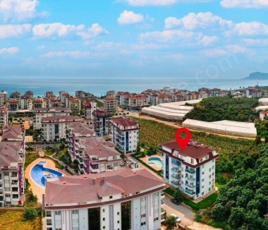 ALANYA DA SATILIK DAİRE CITY SUITES II 2+1 KESTEL MAHALESİ  DENİZE 250 M 