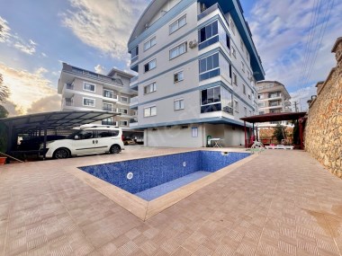 ALANYA OBA DA SATILIK DAİRE 1+1 FUL EŞYALI HAVUZLU  OBA  AYIŞIĞI APT