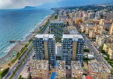 MAHMUTLAR DA SATILIK DAİRE KONAK TWİNS RESİDENCE ALANYA MAHMUTLAR  DENİZ MANZARALI