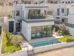 An Unique Life in Gümüşlük: 4+1 Sea View Villa with Private Pool and Garden