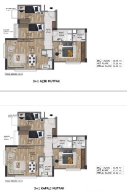 KOZYATAĞINDA SATILIK DAİRELER, KONUT PROJESİNDE AVANTAJLI LASMAN FİYATLARIYLA SENİ BEKLİYOR Kat Planı