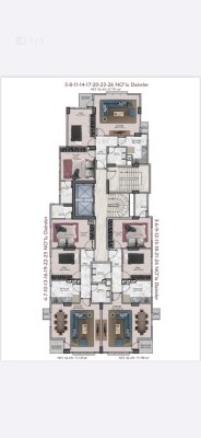 KUYUBAŞINDA ÖZEL LOKASYON DA NİTELİKLİ PROJEDE MİMARİ TASARIMLI DAİRELER Kat Planı