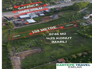 Sapanca İzmit Yol üzerine Satılık Arsa
