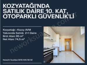 KOZYATAĞI KOZZYYE YAKIN SATILIK DAİRE 10. KAT FERAH OTOPARKLI