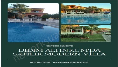 DİDİM ALTINKUMDA SATILIK HAVUZLU  EŞYALI VİLLA