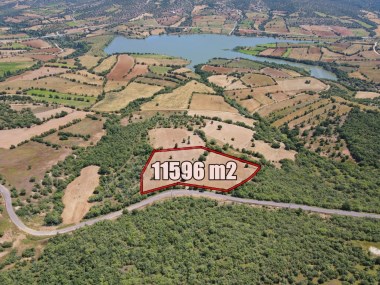 GÖL MANZARALI YOLA CEPHELİ TARLA 