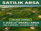 ABANA EMLAKTAN BAĞLIK MAHALLESİNDE 1220 M2 İMARLI ARSA