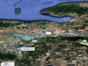 BURSA MERKEZE 40 KM SATILIK ARAC TAKASLI ARSA