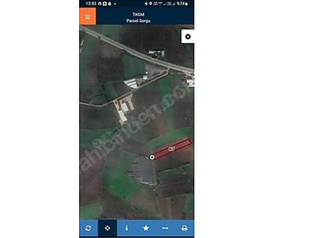 ÖZTARLACIDAN GÜLLÜCEDE 5750 m² SATILIKTIR