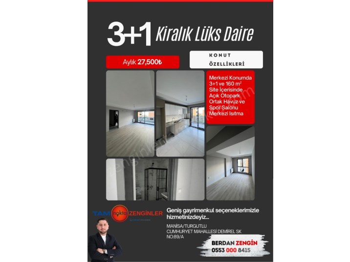 KİRALIK 3+1 DAİRE