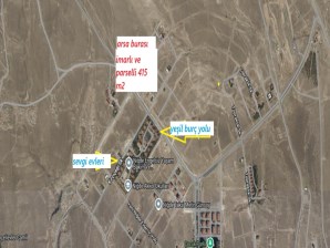 sevgi evleri karşısında  415 m2 satılık  arsa