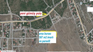 GÜMÜŞLER YENİDE  507 M2   SATILIK   ARSA