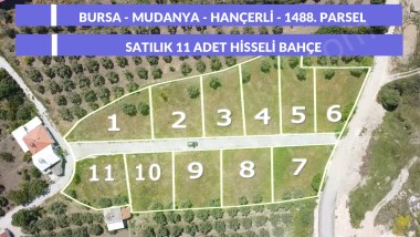 MUDANYA HANÇERLİDE HARİKA YATIRIM FIRSATI HOBİ BAHÇESİ