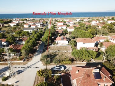 Denizatı Sitesi 4.Cadde Üzerinde Köşe Başı 298m2 Pazar Başı Asfalta Cephe  Satılık Arsamız