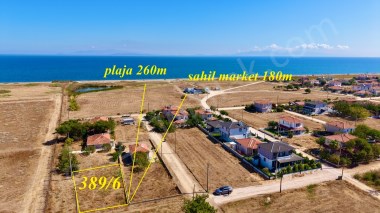 Denizatı EmlakTan 389m2 Köşe Başı Deniz Manzaralı İkiz Villalık Satılık Arsamız