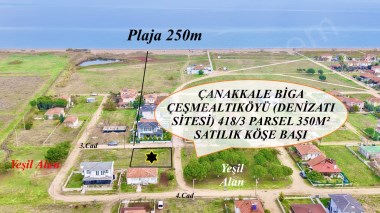 DENİZATI SİTESİ 3.CAD. ÜZERİ KÖŞE BAŞI YEŞİL ALAN KARŞISI 350M2 İKİZ VİLLA ARSASI