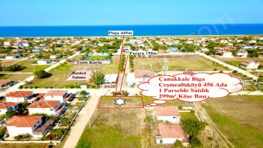 Denizatı EmlakTan 6.Cadde Üzeri Çarşıya Sıfır 299m2 Kuzey   Batı Cephe Köşe Başı Satılık Arsamız