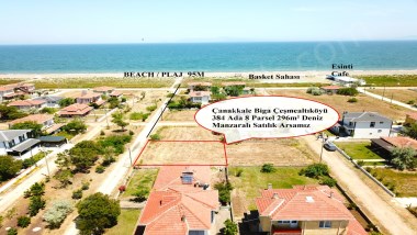 Denize Çok Yakın Konumda Batı Cephe 296m2 Yeşil Alan Karşısı Süper Arsa